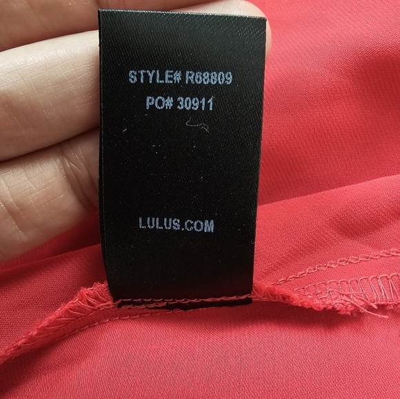 Lulus Hot Date Red Satin Maxi Dress Size Small Spaghetti Strap Slit Gown - Picture 8 of 10